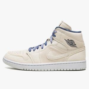 Jordan Womens AIR 1 MID Sanddrift Basketball Shoes Athletic Sneakers, Sz 8